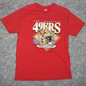 San Francisco 49ers T-Shirt New Era Cotton NFL Football Red Men’s Size Large